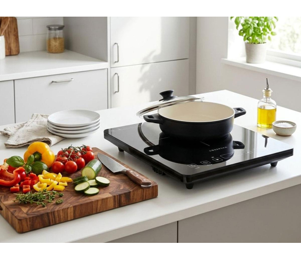 Kohersen Kuchenka indukcyjna Black Matt Single - 1600180 - zdjęcie 5